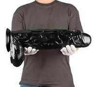 30 cm 42 cm 46 cm Gode réaliste, gode anal plug anal avec ventouse forte vibromasseur anal monstre noir gode pénis silicone plug anal vibrations grand jouet sexuel pour femme homme(XXL)