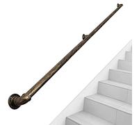 30 cm 600 cm fer forgé il pour escaliers tige de support en laiton antique pour balustrade murale antidérapante il Grip pour la maison (taille : 210 cm)