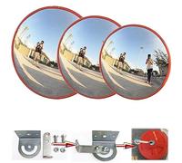 30 cm Miroir convexe de circulation, rétroviseur extérieur, miroir panoramique parabolique, miroir d’observation, miroir de sortie pour la route et le garage, miroir de garage
