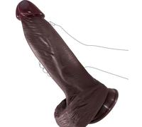 30 CM Réaliste Grand épais Noir Dildo, Vraie Peau Double Densité en Silicone Dildos, Géant Dildo Ressemblant à la Vie Avec Une Coupe d'aspiration Puissante, Pour Les Jouets Sexuels de Stimulation Anal
