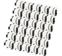 30 Compatibles Rouleaux DK44205 DK-44205 62mm x 30,48m Papier Étiquettes continues amovibles pour Brother P-Touch QL-500 QL-550 QL-560 QL-570 QL-700 QL-800 QL-810W QL-820NWB QL-1050 QL-1100 QL-1110NWB