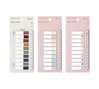 30 Couleurs Bandes adhésives Marques Page, Sticky Notes, Etiquette Marque Page, Marque Page Adhesif, Index adhésifs, Marque-page étroit 200 pièces/Emballer, 3 Emballer