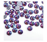 30 couleurs cristal AB mélange verre strass thermofixables for décoration de vêtements vêtement dos plat fer sur strass Pour Nail Art, Maquillage Et Décoration(Amethyst AB,Ss16 1440pcs)