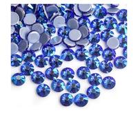 30 couleurs cristal AB mélange verre strass thermofixables for décoration de vêtements vêtement dos plat fer sur strass Pour Nail Art, Maquillage Et Décoration(Sapphire AB,Ss30 288pcs)