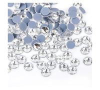30 couleurs cristal AB mélange verre strass thermofixables for décoration de vêtements vêtement dos plat fer sur strass Pour Nail Art, Maquillage Et Décoration(Crystal Clear,Ss16 1440pcs)