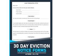 30 Day Eviction Notice Forms: Landlord to Tenant Notice to Quit | 120 Pages.