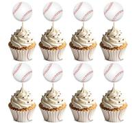 30 Décorations pour Cupcakes sur le Thème du Baseball Décorations pour Cupcakes sur le Thème du Sport Articles pour Fêtes d'anniversaire
