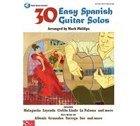 30 Easy Spanish Guitar Solos – Partitions, anthologie pour guitare – Livre et accès audio