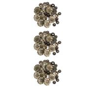30 Ensembles Bouton Pression Marguerite Rétro avec Base | Tote et Portefeuille, Usage Couture et Loisirs Créatifs, Finition Or, Simple à Fixer