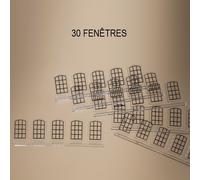 30 fenêtres petits bois pour maquette-HO-1/87-AUHAGEN 80213