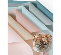 30 Feuilles/6 Couleurs De Style Coréen Imperméable De Couleur Unie De Papier Cadeau Pour Bouquet De Fleuriste ,Loisirs Créatifs ,Emballage Cadeau Ou Emballage Cadeau ,58,4 X 58,4 Cm