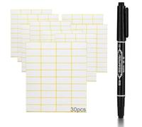 30 feuilles au total, 1200 notes autocollantes - 38 x 19 mm - Universelles - Étiquettes d'adresse - Étiquettes d'adresse - Étiquettes ménagères - Étiquettes de congélation - Pour bureau