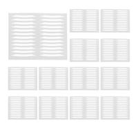 30 Feuilles Autocollants Transparents pour Double