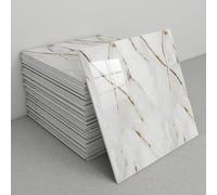 30 feuilles d'autocollants imitation marbre, faciles à poser et à décoller, en PET imperméable et résistant à l'huile, for crédence, cuisine, salle de bain décoration (30 x 30 cm)(B2)