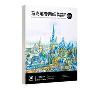 30 Feuilles De Marqueurs 8K Texture Double Face Recyclable Pour Des Projets Créatifs Sans Fin Feuilles De Papier À Dessin Marqueur Croquis Portable Pour Artistes