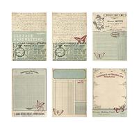 30 feuilles de papier décoratif de scrapbooking pour carnet de notes à motifs rétro pour la fabrication de cartes, planificateur de journal et écriture de lettres, vieux papier de scrapbooking
