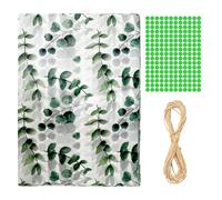 30 Feuilles De Papier D'Emballage De Mariage, 1 Rouleau De Ficelle, 1 Feuille De 204 Autocollants Circulaires, Papier De Soie Pour Travaux Manuels, Dessins D'Impression