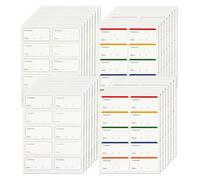 30 Feuilles Étiquettes de Congélation Faciles à Retirer, Etiquettes Autocollantes Bocaux, Étiquette Congélateur, Etiquette pour Congelation Aliments Surgelés Boite de Conserve Bureau Maison