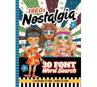 30 Font Word Search Book For Seniors: Hardcover / 1960s Nostalgia / Extra Large Print / Jumbo Letters - Easy To Read / Nostalgic 60s Themed Puzzles / Adults - Elderly Citizen Gift