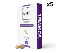 30 Gélules Cbd Sommeil, Hexasom 1500mg, Sans Thc 5 Boîtes