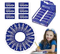 30 Gommes 2B, Gomme douce, Gomme blanche durable En plastique, Mini-gomme Enfants, Set de gommes pour l'école, le bureau, la salle de croquis, la peinture artistique