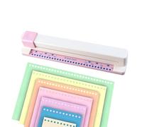 30-Hole Adjustable Paper Punch | Perforatrice Portable 5 Feuilles Formats Multiples A4 B5 A5 B6 A6 A7 | ABS Machine Poinçon Manuel Carnet Feuilles Détachables Bureau École Artisanat