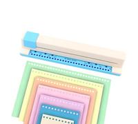 30 Hole Punch Paper Puncher Adjustable - ABS 37x6.5x6.2cm 800g Push Pull Portable For A4 B5 A5 B6 A6 A7-5 Sheet Capacity 5.5mm Diameter 9.5mm Spacing