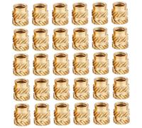 30 inserts filetés 1/4, écrou moleté en laiton, insert thermodurcissable pour composants d'impression 3D et pièces en plastique, inserts filetés pour plastique, insert fileté 1/4, à vis p
