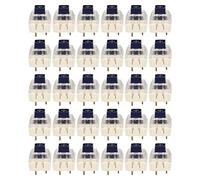 30 interrupteurs pour clavier mécanique, interrupteurs à rétroéclairage étanches pour clavier mécanique personnalisé DIY, compatibles avec les claviers silencieux Cherry MX à (Interrupteur bleu foncé)