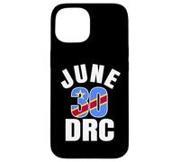 30 juin RDC Indépendance République démocratique du Congo Coque pour iPhone 15