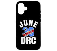 30 juin RDC Indépendance République démocratique du Congo Coque pour iPhone 16