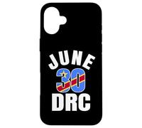 30 juin RDC Indépendance République démocratique du Congo Coque pour iPhone 16 Plus