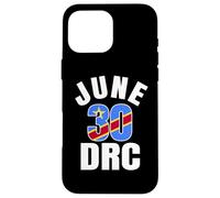 30 juin RDC Indépendance République démocratique du Congo Coque pour iPhone 16 Pro Max