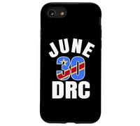 30 juin RDC Indépendance République démocratique du Congo Coque pour iPhone SE (2020) / 7 / 8