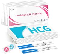 30 kits d'ovulation et 20 kits de grossesse, kits de test d'ovulation et de fertilité, test d'ovulation et de détection précoce de test de grossesse, test de haute sensibilité 20miu ml