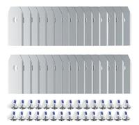 30 lames de rechange, accessoires pour tondeuses robotisées, avec 30 vis à pointes, compatibles avec Navimow i105E et Navimow i108E (argent)