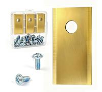 30 Lames Robot Tondeuse, Universelles Lame Tondeuse Gazon Vis Incluses | Lame Cutter En Acier Inoxydable Revêtu De Titane 0,9 Mm Pour Mammotion Luba, Worx Landroid, Husqvarna