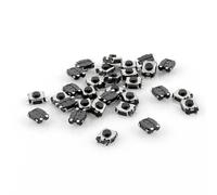 30 Lot de 4 mm x 3 mm 4-Pin SMD SMT momentané bouton poussoir tactile Tact Switch