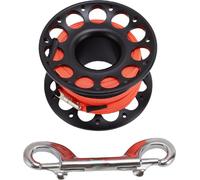 30 m / 98.43ft Scuba Diving Rolle Aviation Aluminium avec double crochet Multi Purpose Finger Spool Noir