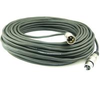 30 m Câble du Microphone Noir XLR XLR 3 Broche, symetrique, DMX Câble Adam Hall