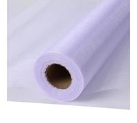 30 m x 30 cm - Rouleau de tulle organza transparent - Élégant tissu décoratif pour chaise de mariage, décoration de table, loisirs créatifs (blanc)