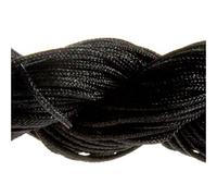 30 Mètres Fil Nylon Cordon bijoux 1 mm pour bracelet perles Shamballa tibétain - Noir