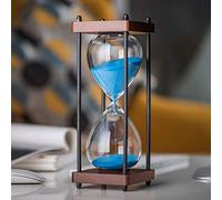 30 Minutes sablier minuterie,Horloge de Sable Structure en Bois 15 Minutes,mdécoration de la Maison,ureau décoration,8couleurs au Choix Parmi des Cadeaux,Souvenirs créatifs Uniques