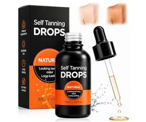30 Ml Gouttes Nourrissantes Auto-Bronzantes, Gouttes De Bronzage Sans Soleil, Tanning Drops, pour un Bronzage Corporel Personnalisé, Résultat Homogène Sans Traces Après Quelques Heures