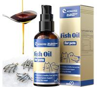 30 ML Huile de Poisson Animale, Riche en oméga-3/-6, mélange huiles Poisson/végétales Naturelles. Soutient articulations, métabolisme, Peau-Pelage, renforce immunité. Chiens & Chats.