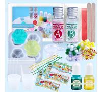 30 ml Kit liquide transparent en silicone souple Taba - Pour la fabrication de jouets moelleux, caoutchouc de silicone ultra doux, kit tout-en-un rapide pour la fabrication de jouets moelleux, convien