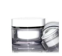 30 ml pot, plastique SAN, blanc, ouverture : fermeture à vis