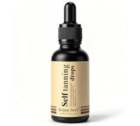 30 ml Self Tanning Drops, Gouttes Autobronzantes, Sérum Autobronzant, Améliorer Votre Teint Naturel, Rapide Bronzage, Résultat Homogène Sans Traces, pour Femmes et Hommes(Jaune)