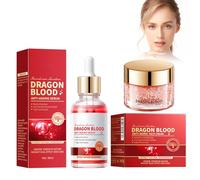 30 Ml Sérum Anti-Rides Au Sang De Dragon Et 50 G Crème Hydratante Au Sang De Dragon, Dragons Blood Sérum Et Crème Pour L'hydratation Et Le Raffermissement De La Peau Afin De Réduire Les Ridules