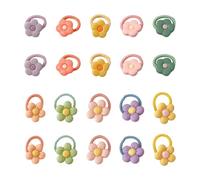 30 Morceaux De Boucles De Cheveux Mignonnes, Mini-Boucles À Cheveux Élastiques, Accessoires De Cheveux De Dessin Animé Pour Filles, Décorations De Coiffure.